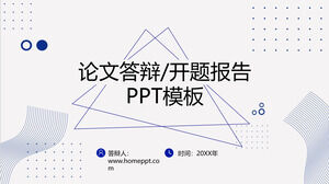 Șablon PPT raport de deschidere a tezei de absolvire cu fundal cu model geometric