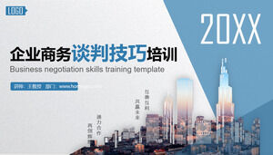 Download do modelo de PPT de treinamento de habilidades de negociação de negócios corporativos