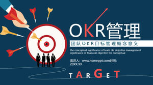 Template PPT dari manajemen target tim OKR