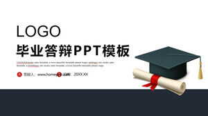 Plantilla PPT simple para defensa de graduación de posgrado