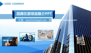 Plantilla PPT para la promoción de inversiones en proyectos empresariales.