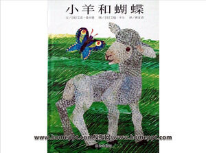 Povestea unei cărți ilustrate cu oile mici și fluture PPT
