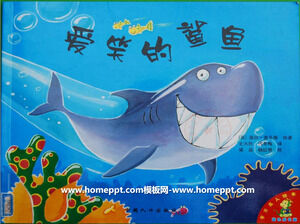 Książka z obrazkami uśmiechniętego rekina Historia PPT