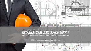 Plantilla PPT para la gestión de la seguridad en la construcción.