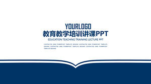 Free download of PPT template for graduation defense of education and training