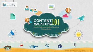 PPT download of foreign cartoon style content marketing