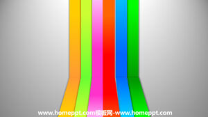 Splendid color strip fashion PPT download