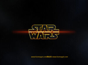Apreciação do PPT do tema do filme de ficção científica de Star Wars