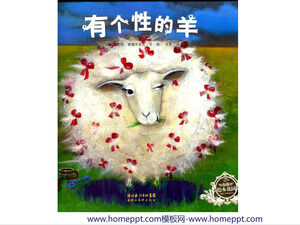 Livro ilustrado história de ovelhas com personalidade PPT