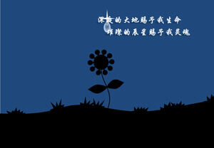 Flower Night PPT-Animation herunterladen