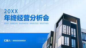 Modelo de ppt geral de negócios de relatório de análise de negócios