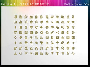 192 wektor kolorowe materiały biznesowe PPT ikona