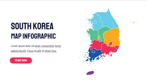 Modelo de Powerpoint gratuito para a Coreia do Sul