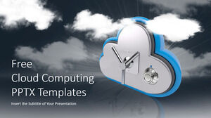 Plantilla de PowerPoint gratuita para tecnología de computación en la nube
