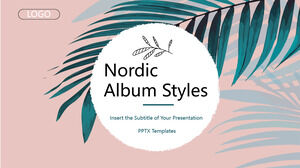 İskandinav Albüm Stilleri için Ücretsiz Powerpoint Şablonu