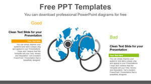 Plantilla de PowerPoint gratuita para World Medical Care