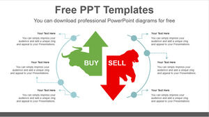 Free Powerpoint Template for Stock Up Down