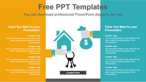 Șablon Powerpoint gratuit pentru tranzacționarea imobiliară