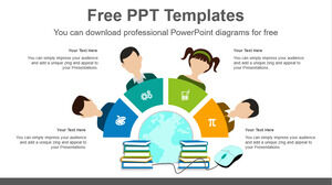 Çevrimiçi Eğitim için Ücretsiz Powerpoint Şablonu