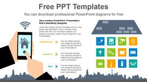Plantilla de PowerPoint gratuita para el control de IOT