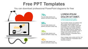 เทมเพลต Powerpoint ฟรีสำหรับการรักษาทางอินเทอร์เน็ต