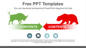 PPT Satış Hisse Senedi Karşılamak için Ücretsiz Powerpoint Şablonu