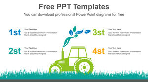 Plantilla de Powerpoint gratuita para la agricultura ecológica