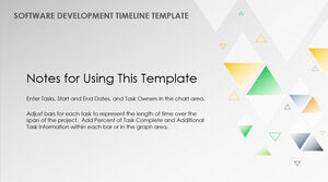 Free Powerpoint Template for Software Development Timeline