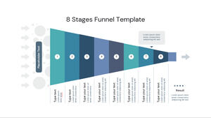 Free Powerpoint Template for 8 Stages Funnel