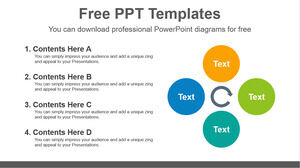 Free Powerpoint Template for Circles Progress