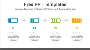 Șablon Powerpoint gratuit pentru încărcarea bateriei