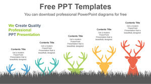 Modelo de Powerpoint gratuito para destaques da organização