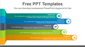 Șablon Powerpoint gratuit pentru Repere de afaceri