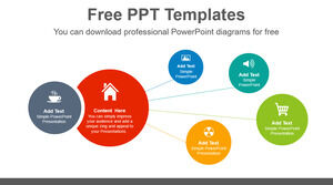 Modello PowerPoint gratuito per cerchi di diffusione