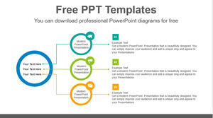 Free Powerpoint Template for Spread 3 circle