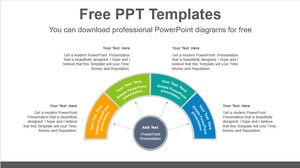Free Powerpoint Template for Semi donut ring