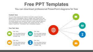 Free Powerpoint Template for Round semi cycle