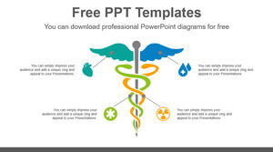 Бесплатный шаблон Powerpoint для медицинского логотипа