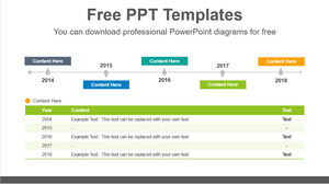 Modelo de Powerpoint gratuito para tabela simples