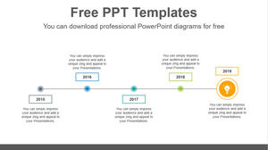 Plantilla de PowerPoint gratuita para punto de línea simple