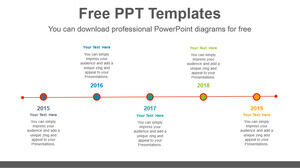 Basit nokta noktası için Ücretsiz Powerpoint Şablonu