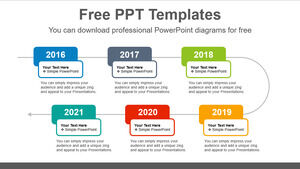 Free Powerpoint Template for Overlapped Text Boxes
