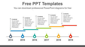 Modello PowerPoint gratuito per scale a barra lunga