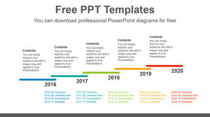 Modello PowerPoint gratuito per scale a barra lunga