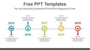 Modelo de Powerpoint gratuito para linha circulada