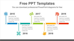 Yatay Sıralama Çubuğu için Ücretsiz Powerpoint Şablonu