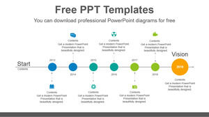 Plantilla de Powerpoint gratis para Dot point