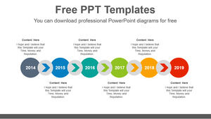 Free Powerpoint Template for Connected Circle