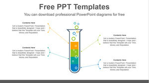 Plantilla de PowerPoint gratis para tubo de ensayo