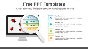 เทมเพลต Powerpoint ฟรีสำหรับพื้นหลังเทคโนโลยี
